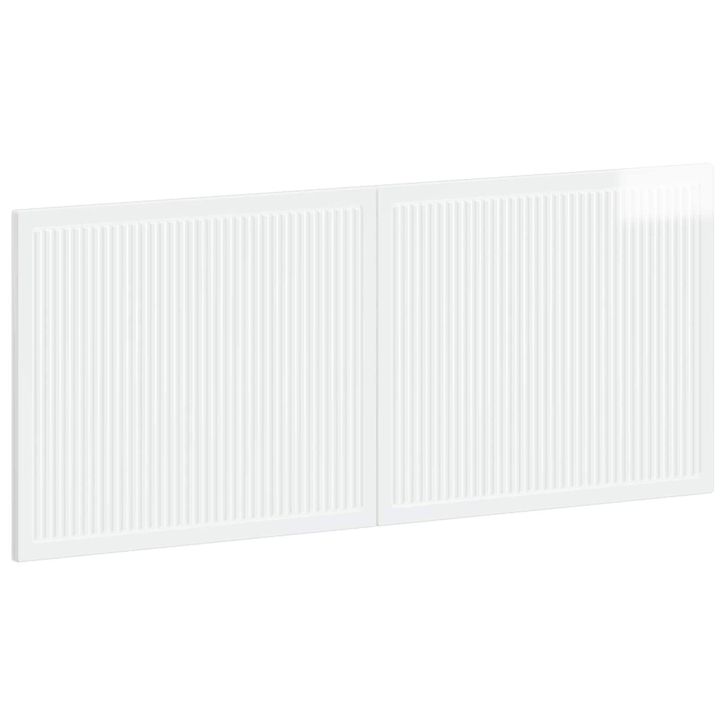 Wall-Mounted Headboard EDE High Gloss White Engineered Wood