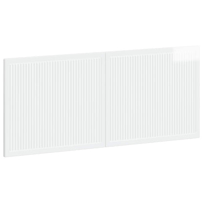 Wall-Mounted Headboard EDE High Gloss White Engineered Wood