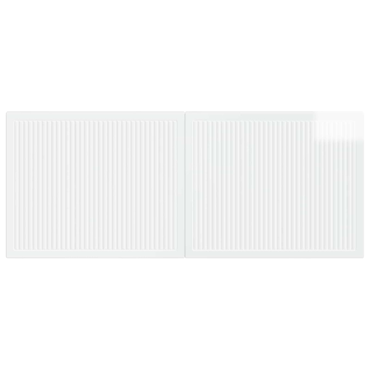 Wall-Mounted Headboard EDE High Gloss White Engineered Wood