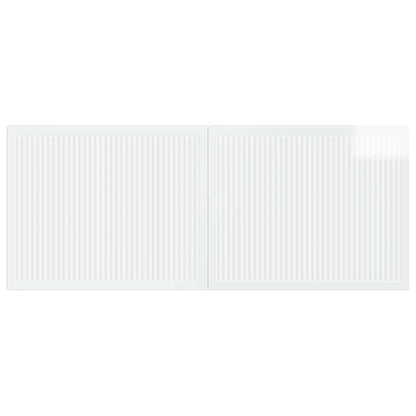 Wall-Mounted Headboard EDE High Gloss White Engineered Wood