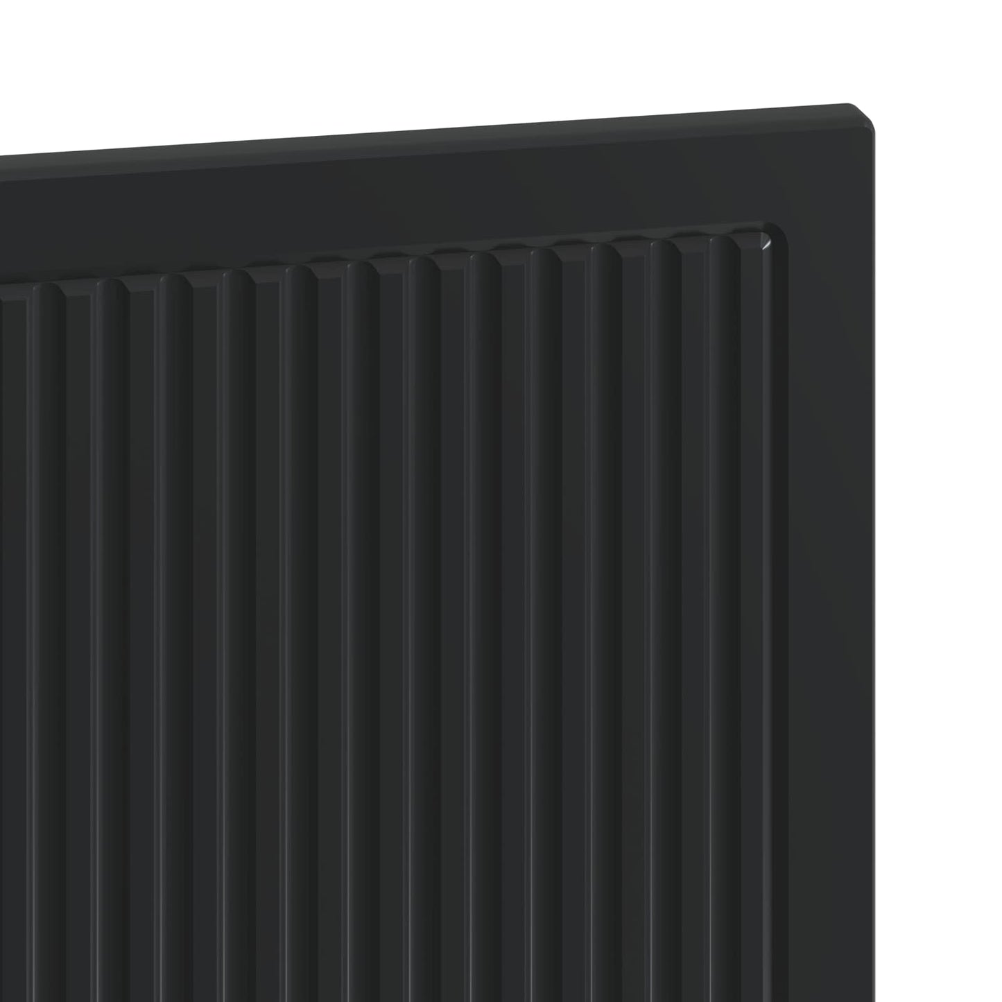 Wall-Mounted Headboard EDE Black Engineered Wood
