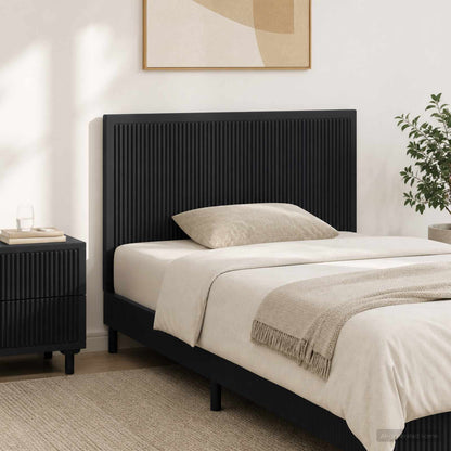 Wall-Mounted Headboard EDE Black Engineered Wood