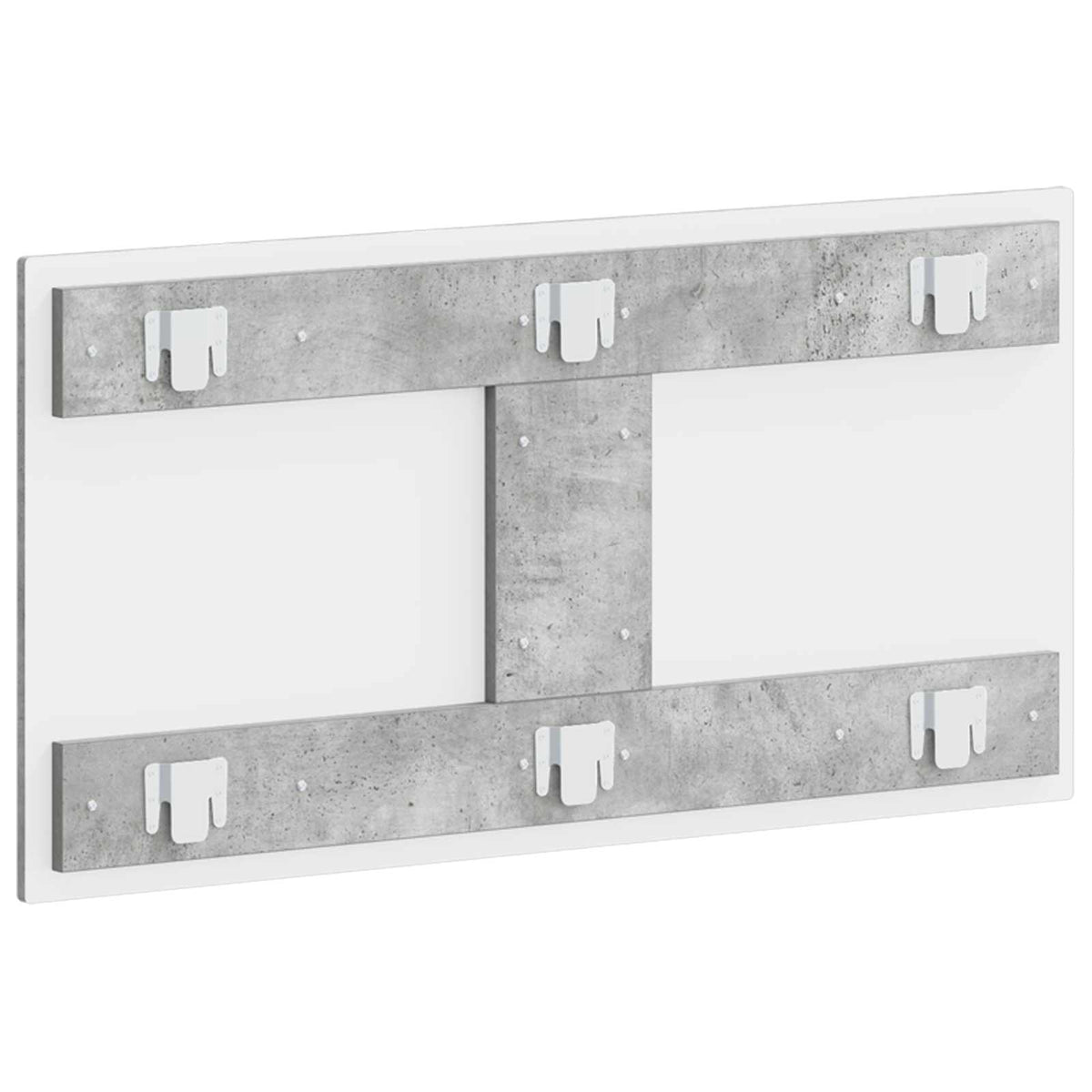 Wall-Mounted Headboard EDE Concrete Grey Engineered Wood