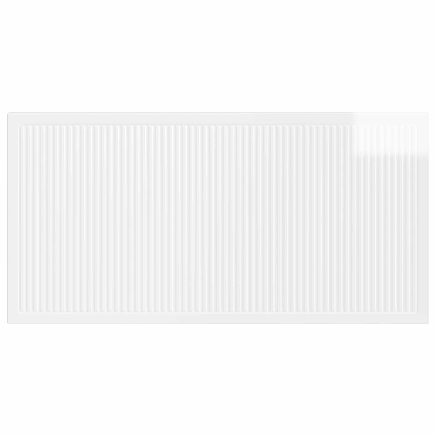 Wall-Mounted Headboard EDE High Gloss White Engineered Wood
