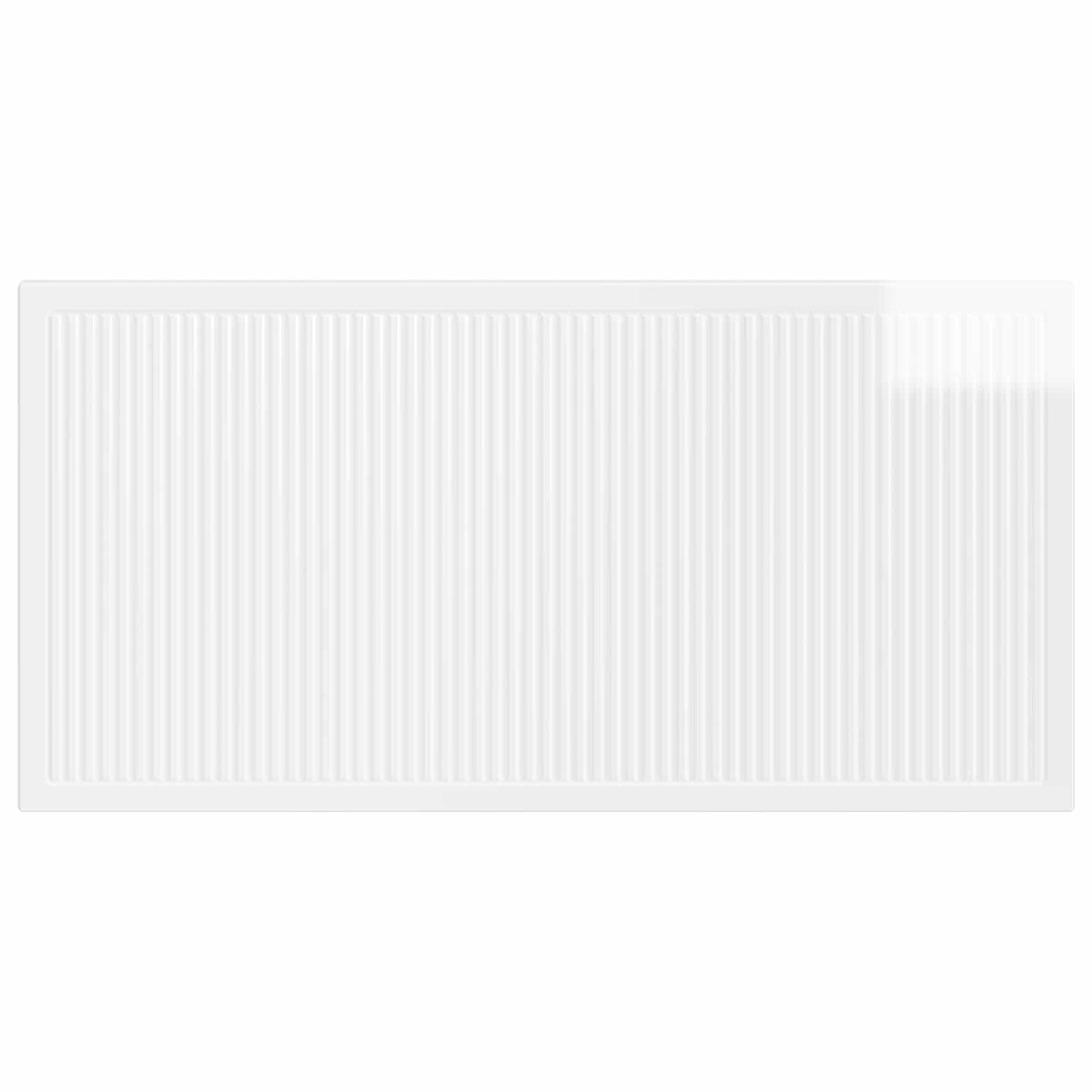 Wall-Mounted Headboard EDE High Gloss White Engineered Wood