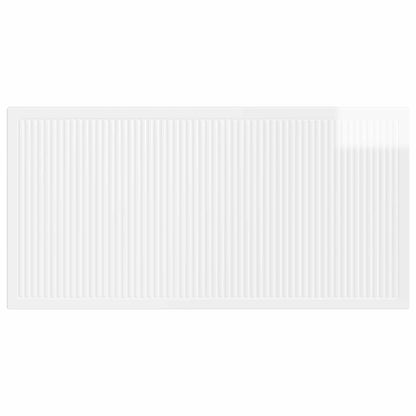 Wall-Mounted Headboard EDE High Gloss White Engineered Wood