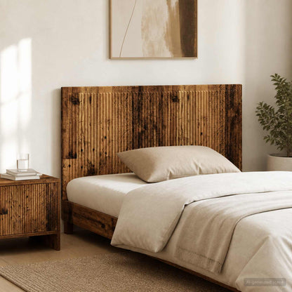 Wall-Mounted Headboard EDE Old Wood Engineered Wood