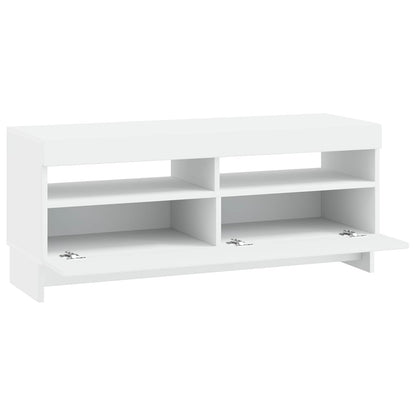 LED TV Cabinet White Engineered Wood
