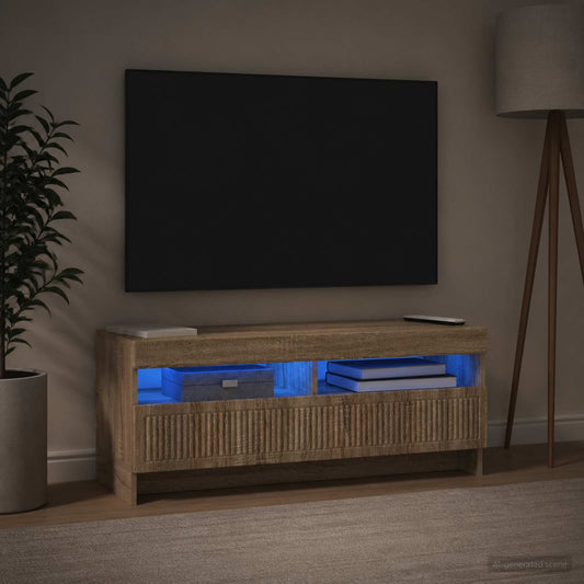 LED TV Cabinet EDE 100 x 35 x 43 cm Sonoma Oak Engineered Wood