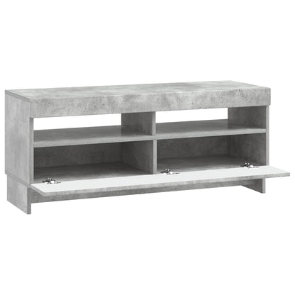 LED TV Cabinet Concrete Grey Engineered Wood