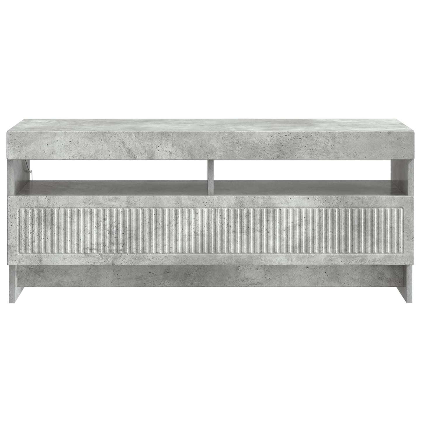 LED TV Cabinet Concrete Grey Engineered Wood
