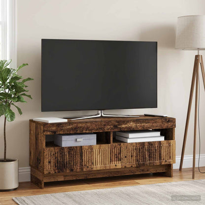 LED TV Cabinet Old Wood Engineered Wood