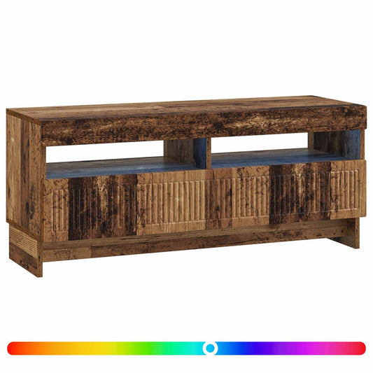 LED TV Cabinet Old Wood Engineered Wood