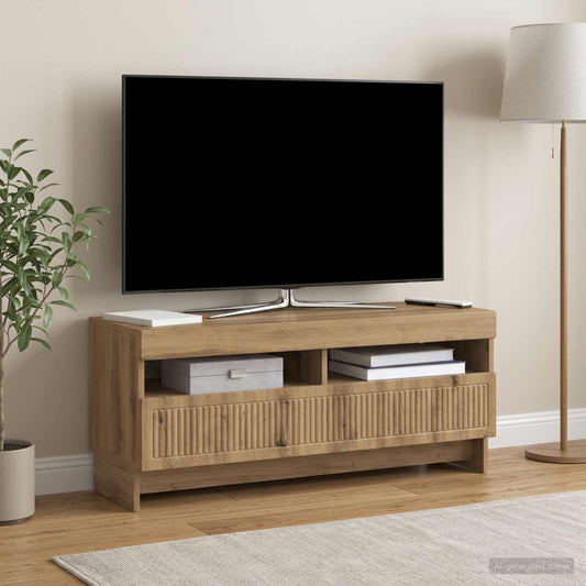 LED TV Cabinet EDE 100 x 35 x 43 cm Artisan Oak Engineered Wood