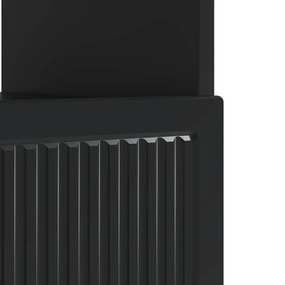 LED TV Cabinet Black Engineered Wood