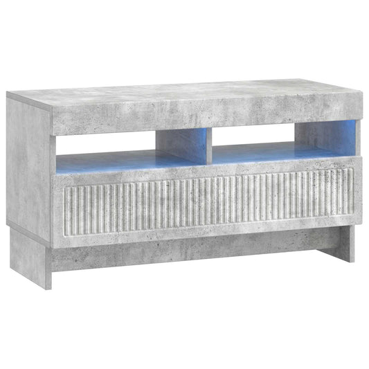 LED TV Cabinet ALKMAAR 81 x 35 x 43 cm Concrete Grey