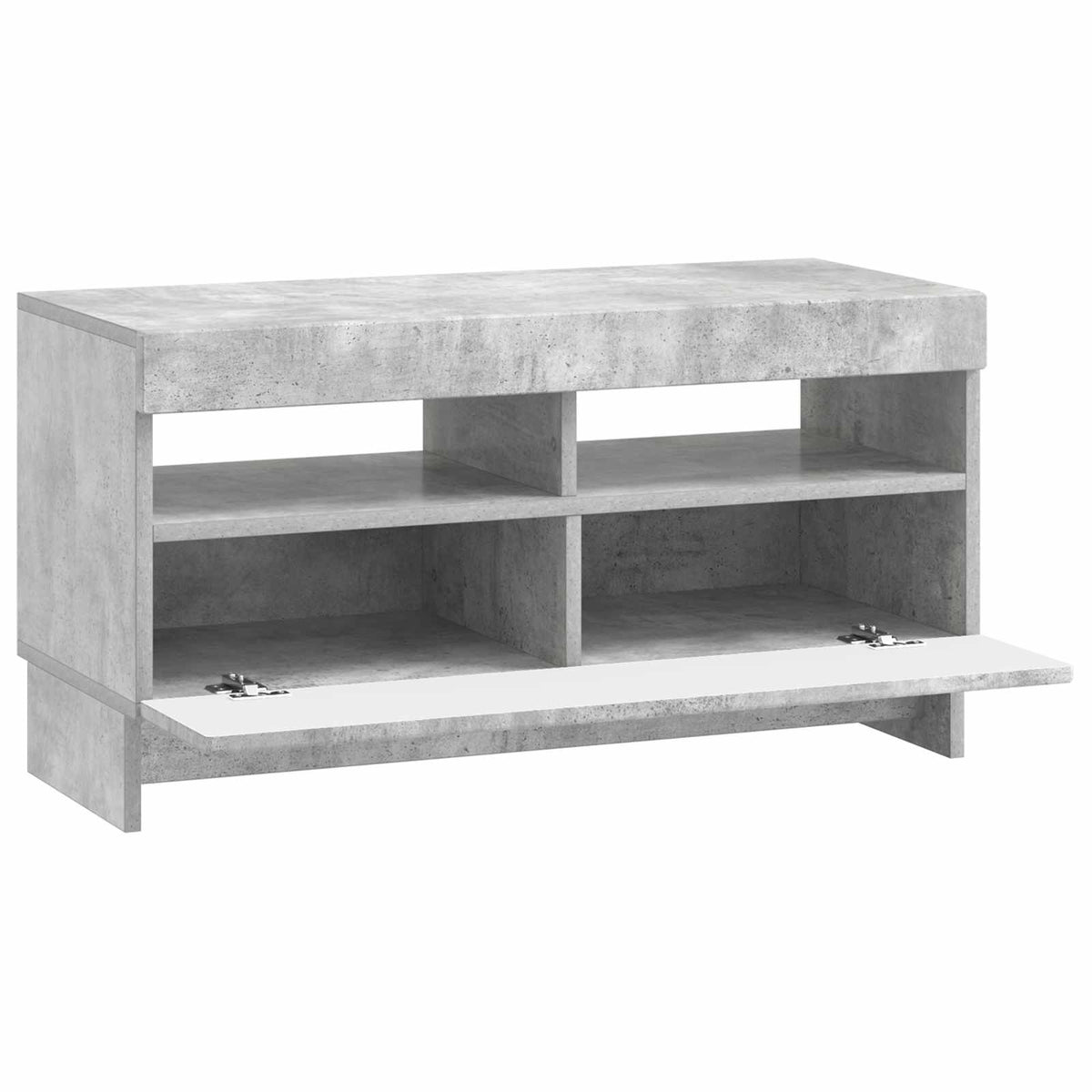 LED TV Cabinet Concrete Grey Engineered Wood