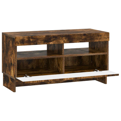 LED TV Cabinet Smoked Oak Engineered Wood