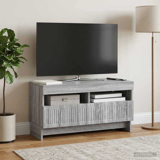 LED TV Cabinet ALKMAAR 81 x 35 x 43 cm Grey Sonoma