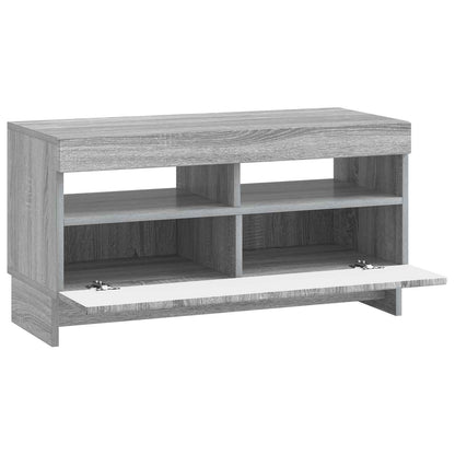 LED TV Cabinet Grey Sonoma Engineered Wood
