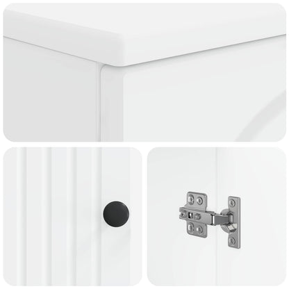 Bathroom Sink Cabinet ALKMAAR White 59.5 x 31.5x 59 cm