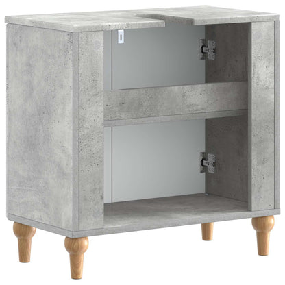 Bathroom Sink Cabinet ALKMAAR Concrete Grey 59.5 x 31.5x 59 cm