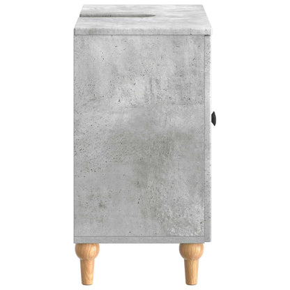 Bathroom Sink Cabinet ALKMAAR Concrete Grey 59.5 x 31.5x 59 cm