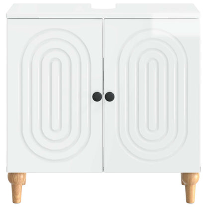 Bathroom Sink Cabinet ALKMAAR High Gloss White