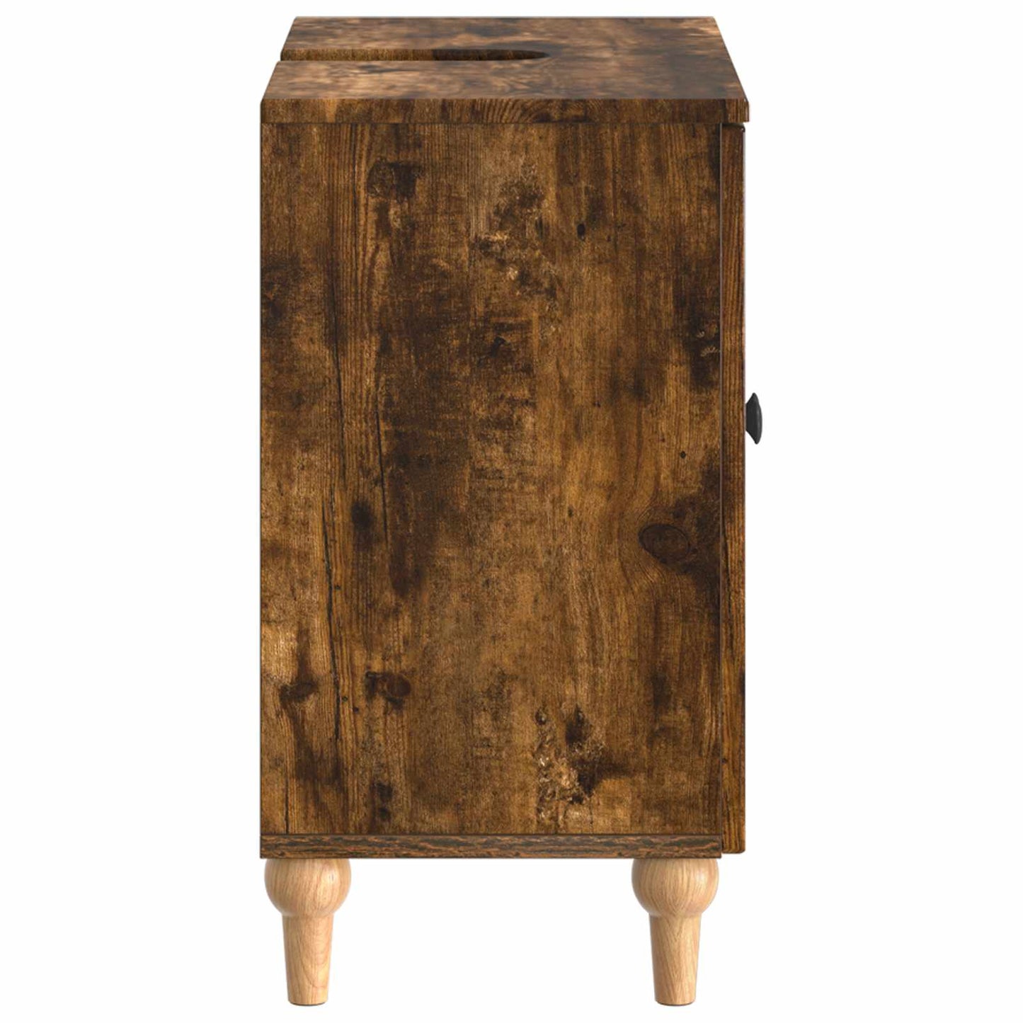 Bathroom Sink Cabinet ALKMAAR Smoked Oak 59.5 x 31.5x 59 cm
