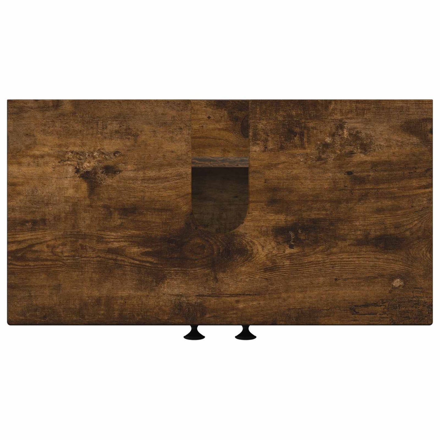Bathroom Sink Cabinet ALKMAAR Smoked Oak 59.5 x 31.5x 59 cm