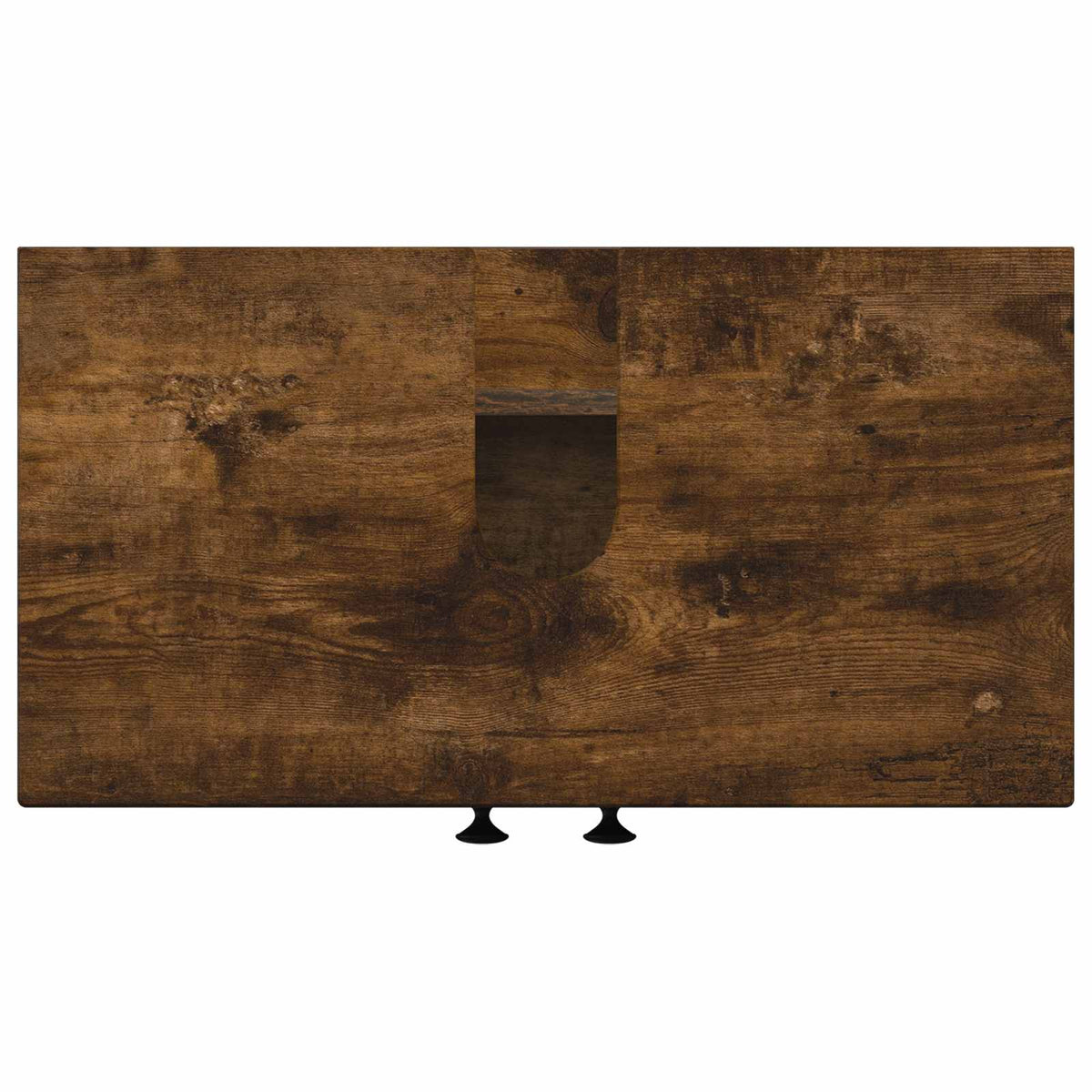 Bathroom Sink Cabinet ALKMAAR Smoked Oak 59.5 x 31.5x 59 cm