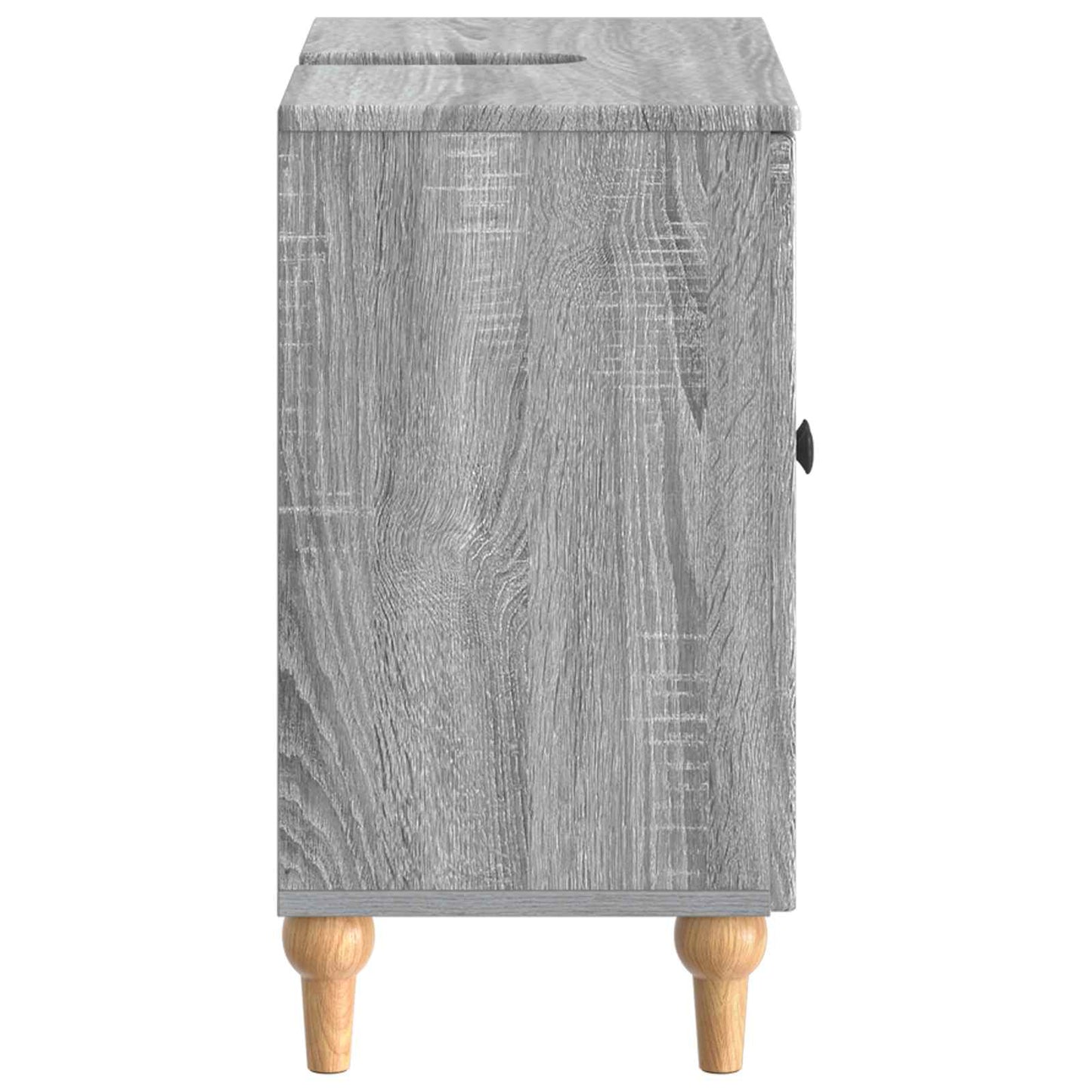 Bathroom Sink Cabinet ALKMAAR Grey Sonoma 59.5 x 31.5x 59 cm