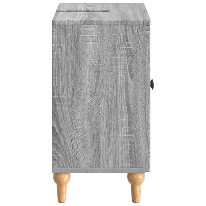 Bathroom Sink Cabinet ALKMAAR Grey Sonoma 59.5 x 31.5x 59 cm