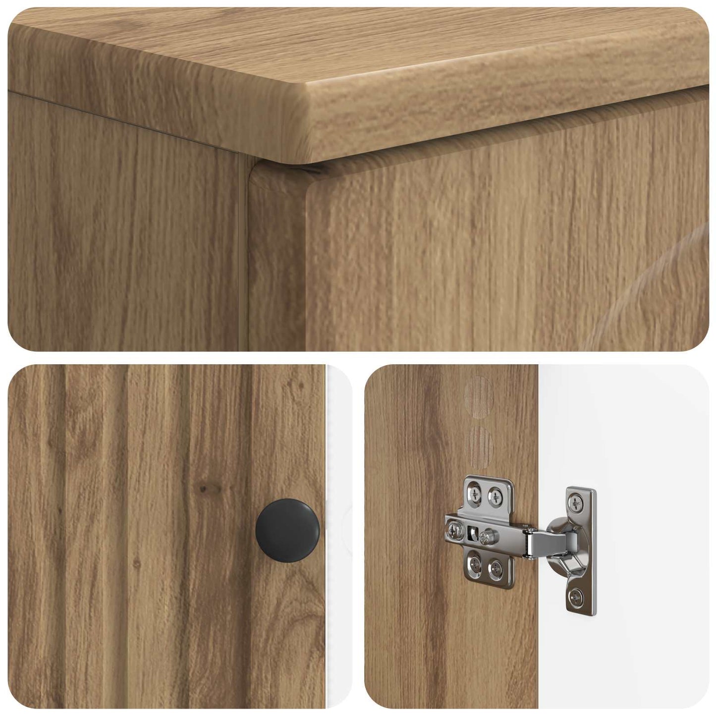 Bathroom Sink Cabinet ALKMAAR Artisan Oak 59.5 x 31.5x 59 cm