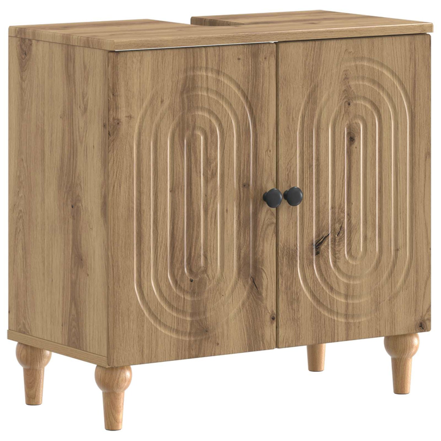 Bathroom Sink Cabinet ALKMAAR Artisan Oak 59.5 x 31.5x 59 cm