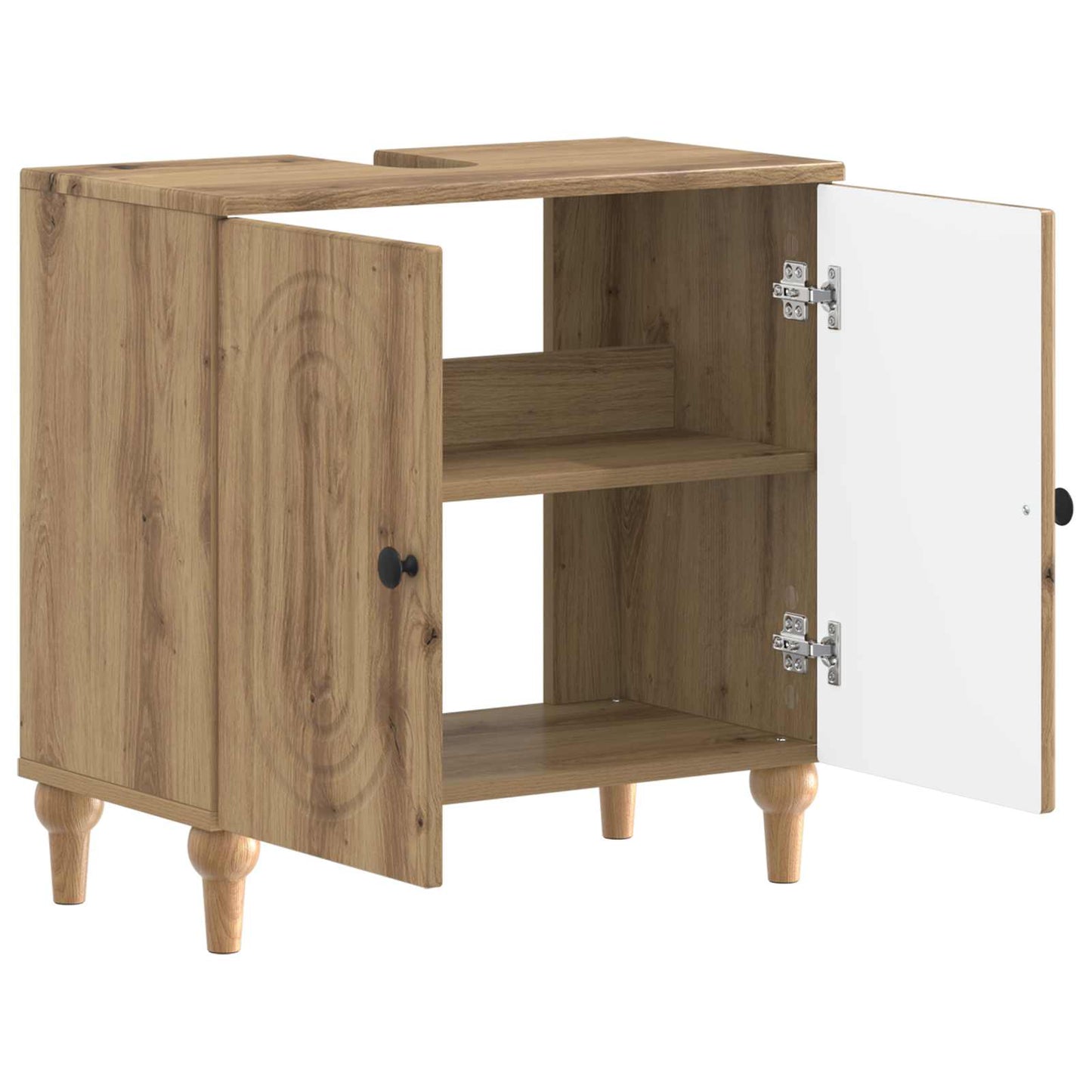 Bathroom Sink Cabinet ALKMAAR Artisan Oak 59.5 x 31.5x 59 cm