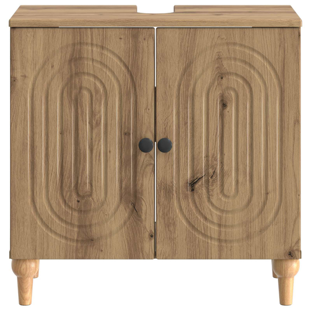 Bathroom Sink Cabinet ALKMAAR Artisan Oak 59.5 x 31.5x 59 cm