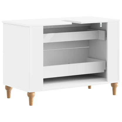 Bathroom Sink Cabinet ALKMAAR White 82 x 41x 59 cm