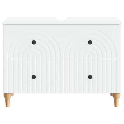 Bathroom Sink Cabinet ALKMAAR White 82 x 41x 59 cm