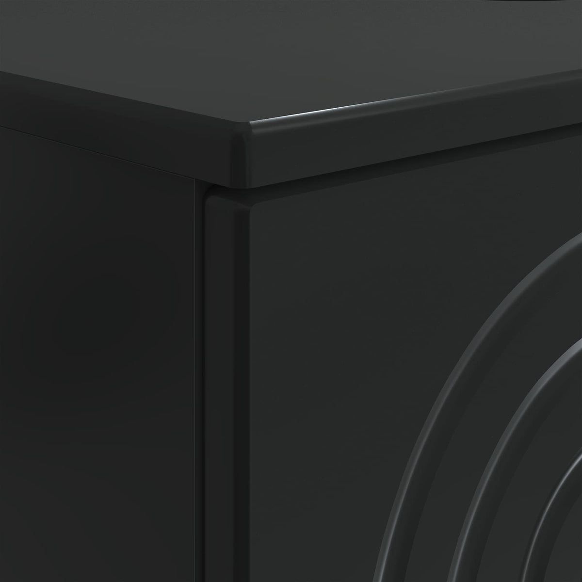 Bathroom Sink Cabinet ALKMAAR Black 82 x 41x 59 cm