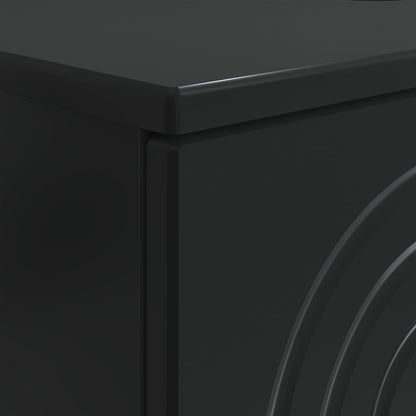 Bathroom Sink Cabinet ALKMAAR Black 82 x 41x 59 cm