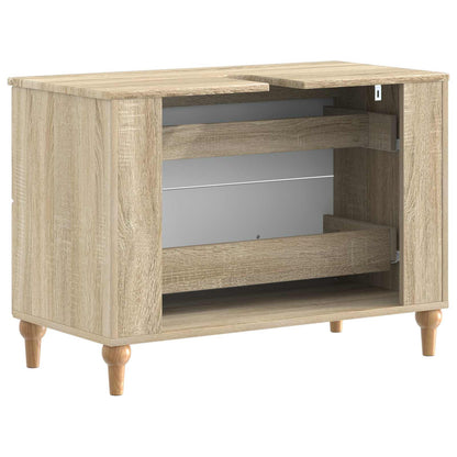 Bathroom Sink Cabinet ALKMAAR Sonoma Oak 82 x 41x 59 cm
