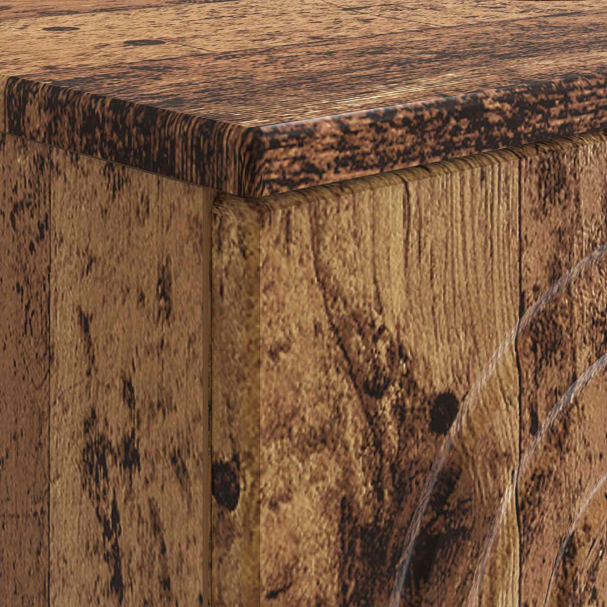 Bathroom Sink Cabinet ALKMAAR Old Wood 82 x 41x 59 cm