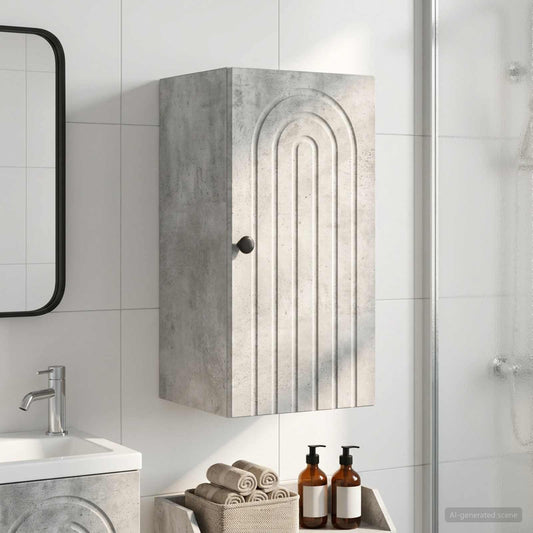 Bathroom Wall Cabinet ALKMAAR Concrete Grey 30 x 31 x 59 cm
