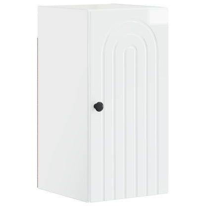 Bathroom Wall Cabinet ALKMAAR High Gloss White 30 x 31 x 59 cm