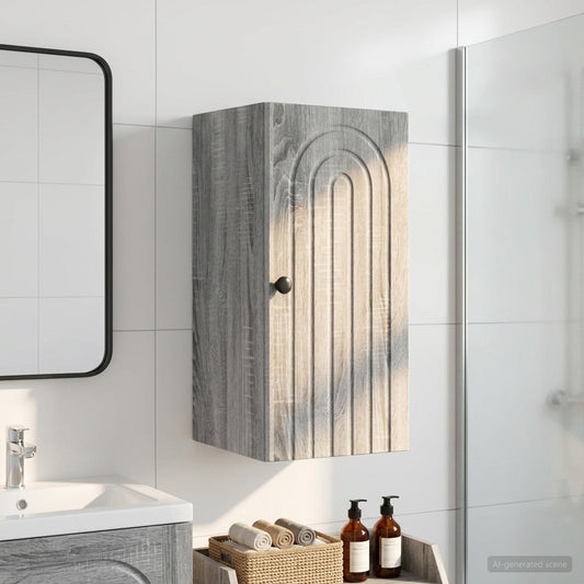 Bathroom Wall Cabinet ALKMAAR Grey Sonoma 30 x 31 x 59 cm
