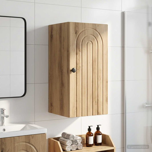 Bathroom Wall Cabinet ALKMAAR Artisan Oak 30 x 31 x 59 cm