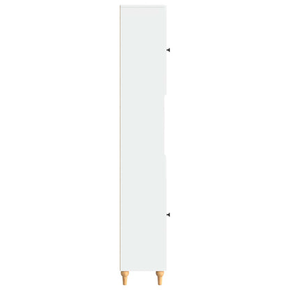 Bathroom Cabinet with Open Shelf ALKMAAR White 30 x 31 x 190 cm