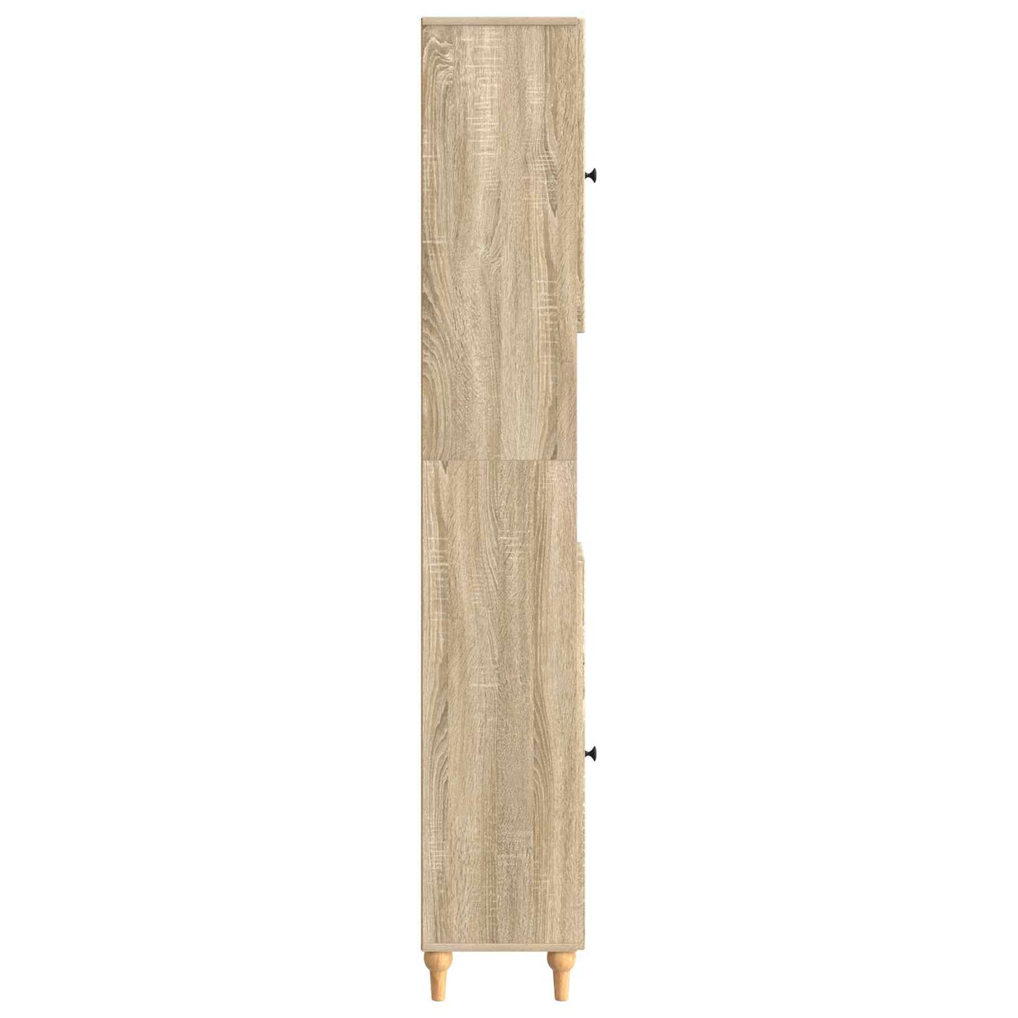 Bathroom Cabinet with Open Shelf ALKMAAR Sonoma Oak