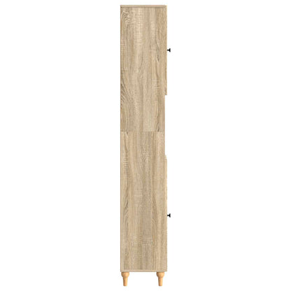 Bathroom Cabinet with Open Shelf ALKMAAR Sonoma Oak